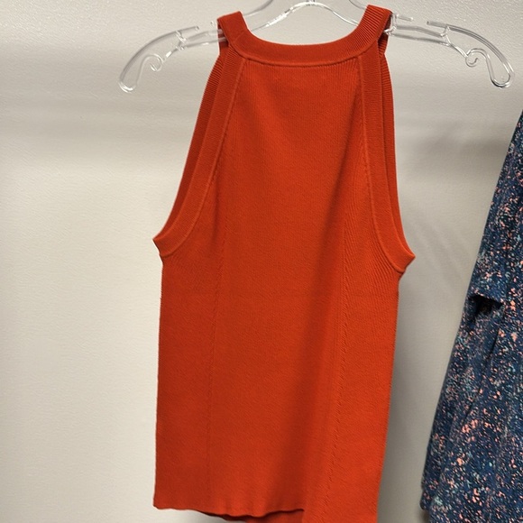 NWT Veronica Beard Deep Orange Women's Moulin ribbed knit size Small - Picture 5 of 8